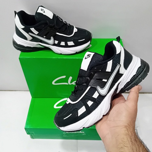 کتونی زنانه نایک v2k رنگ مشکی با کیفیت بالا-nike
