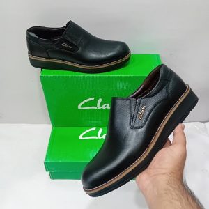 کفش چرم مردانه کلارک بدون بند کار تبریز